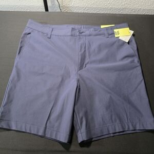 NWT All in Motion Men's Slate Flat Front Shorts, Unlined Golf Shorts Size 36